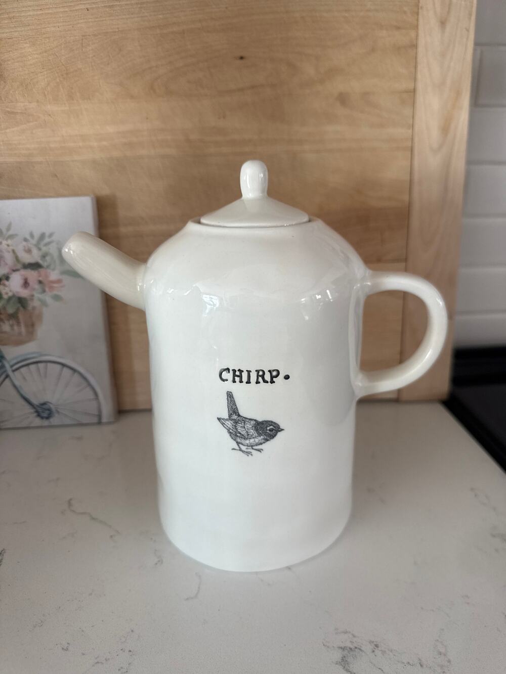 RARE Rae Dunn Artisan Collection “CHIRP” Bird Teapot – Collectible